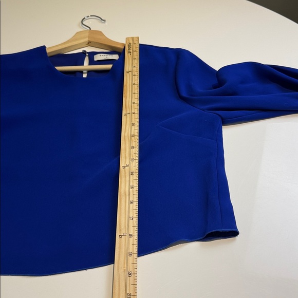 Aritzia Babaton Royal Blue Long Sleeve Blouse Size Medium - Picture 7 of 8